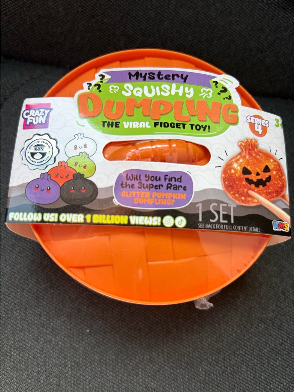 RMS Squishy Halloween Mystery Dumpling - Find the Glitter Pumpkin